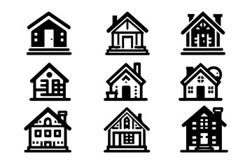 Minimalist House Icons