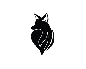 fox vector logo illustration design image