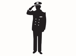 Illustration vector graphic of Salute, fit for logo, design resources

