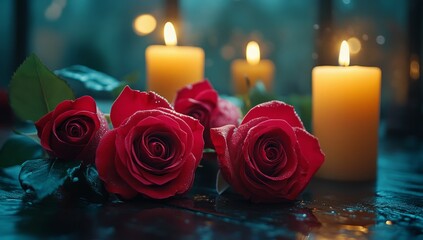 Red Roses and Candles