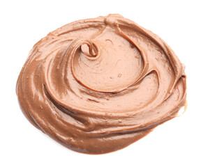 Sample of tasty nut butter isolated on white