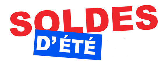 logo soldes d'été, PNG sur fond transparent 