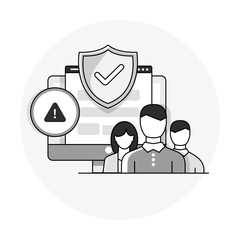 Incident Response Icon Representing Threat Management, Cyber Attack Handling, and Emergency Recovery