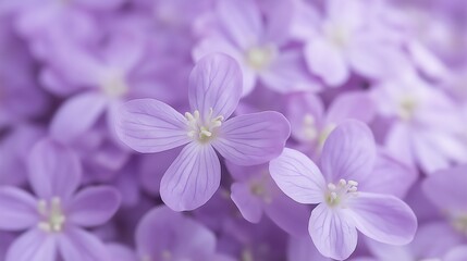 Delicate Lavender Blossoms A Close Up Soft Pastel Purple Floral Background