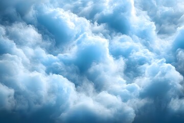 Fototapeta premium Dreamy Blue Sky Clouds - Conceptual Background for Posters and Designs