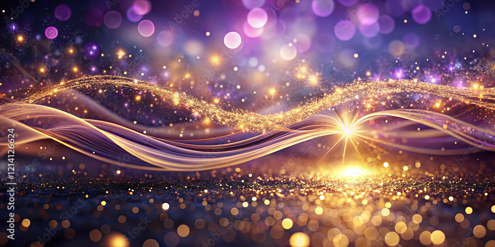 Poster a dynamic display of swirling lines and sparkling lights creates a mesmerizing and enchanting atmosp