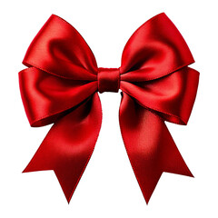 A Red bow isolated, png.