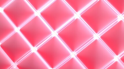 Abstract Geometric Pattern with Bright Pink and Red Tiles Creating a Modern Design Aesthetic