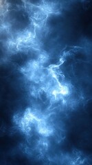 Obraz premium Abstract blue energy field with glowing lines and dark background creating a cosmic effect