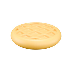 a 3D illustration of waffle