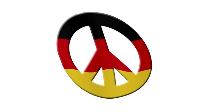Peace sign with German flag / no nuclear.