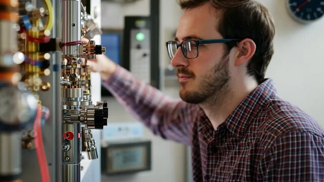 A man tech innovator discusses advancements in quantum computing and simulation, exploring how they enhance data analysis and modeling