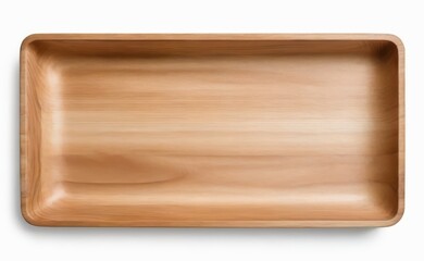 A smooth, organic-shaped wooden bowl rests on a clean white background.