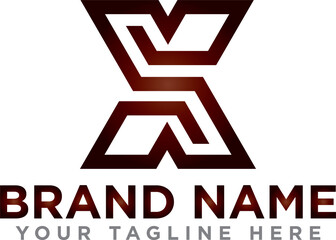 Letter X logo icon design template elements