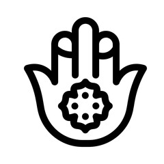 varada mudra line icon, perfect for uiux website and mobile apps projects