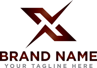 X logo design vector template design for brand