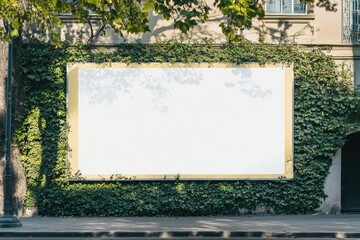 Ultra Hd Visual of Blank Outdoor Hoarding with Space for Text