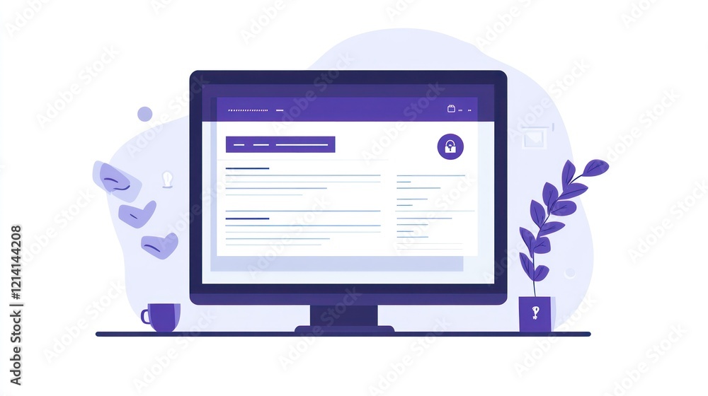 Poster secure online account management system: user interface design
