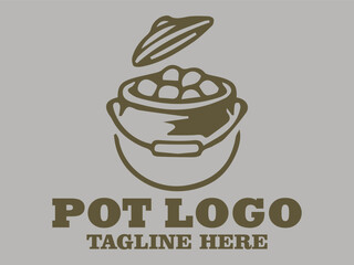 Stainless steel pot, cooking pot with lid and Ideal for cooking themed coloring book pages elegant flower pot, beautiful Ceramic pot, Unique pot, pot vector illustration and pot logo