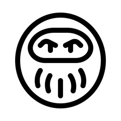 kokeshi line icon, perfect for uiux website and mobile apps projects