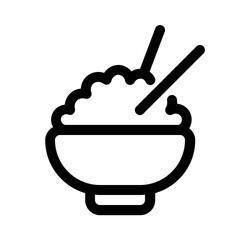 yan chow rice line icon, perfect for uiux website and mobile apps projects