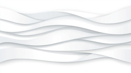 Obraz premium Abstract white waves on smooth background