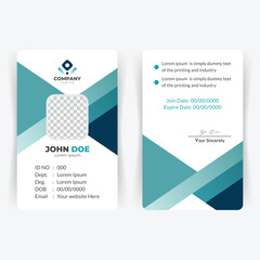 minimal id card design
