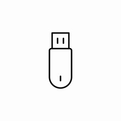 USB flash drive icon vector sign