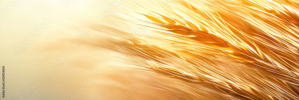 Fototapete a high-resolution studio image of wheat stalks swaying gently in a controlled breeze, captured with 