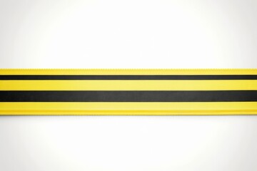 Obraz premium Under construction background with caution stripes and yellow-black safety tape banner isolated white background