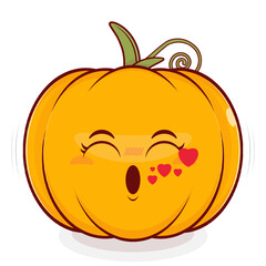 pumpkin whistling love face cartoon cute