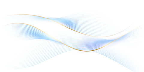 Beautiful abstract blue lines background Vector illustration