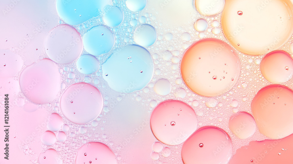 Leinwandbilder A stunning macro photograph of effervescent beauty tablets fizzing in water, with bubbles and light reflections creating a mesmerizing and dynamic background,