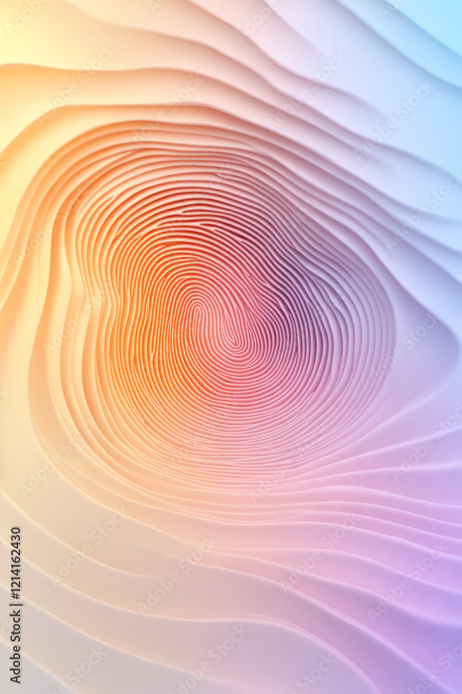Poster a stunning close-up of a human fingerprint with intricate ridges and swirls, captured in high detail