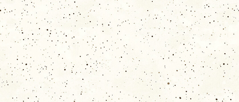 Minimalist white background with delicate black speckles resembling a subtle abstract texture or natural pattern