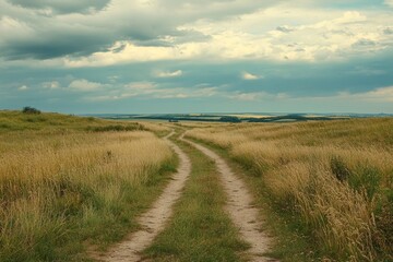 Fototapeta premium road to horizon, Generative AI