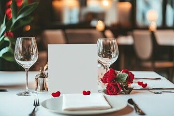 High Definition Image of Banner Template Restaurant Valentines Day