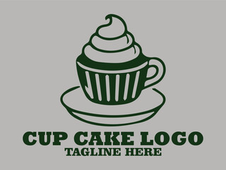 Elegant design cupcake vector illustration, Cupcake Tempting deliciousness in Every Bite, festive birthday party and cup cake chocolate