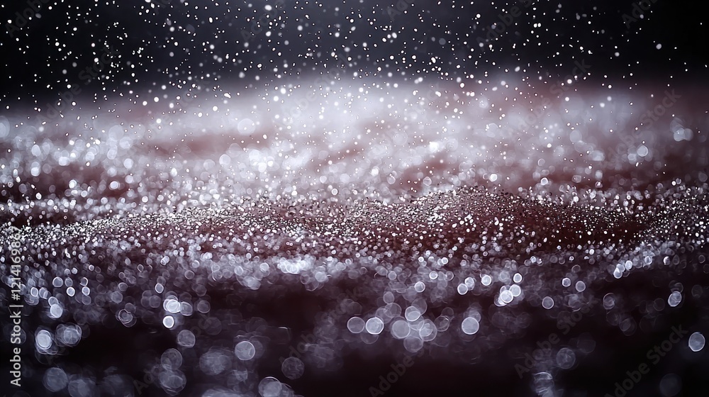 Poster shimmering particle abstract background with dark red and gray hues