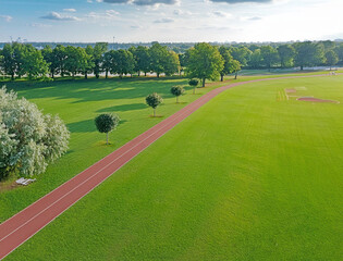 Obraz premium 公園のジョギングコース