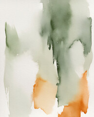 This abstract image features green watercolor gradients with a unique pattern.