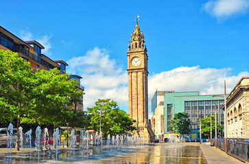 Albert Memorial Clock Tower in Belfast, Nordirland   