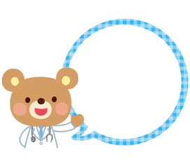 クマのお医者さん　フレーム