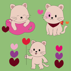 illustration of cats