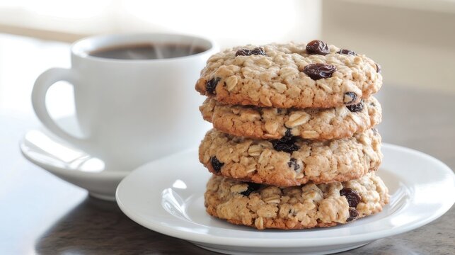 A tray of freshly baked chocolate chip cookies cooling on a wire rack, surrounded by a jar of milk and a rustic kitchen background.