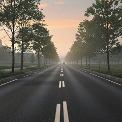 Asphalt road with a few cars parked along the side, roadside parking, countryside, vehicle parking, asphalt road, highway