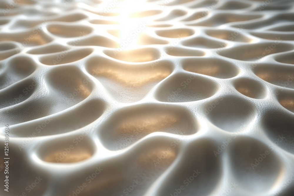 Poster textured surface reflects light in abstract pattern creating a dynamic visual effect
