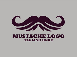 handlebar mustache with timeless retro style classic mustache swirl decoration, bushy symbol of masculinity thin mustache, masculine and unique design mustache logo and mustache vector illustration