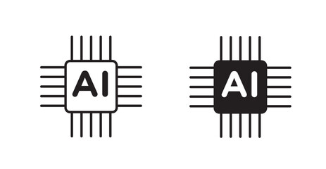 AI chip icon