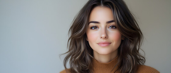 Portrait of a young woman indoor setting lifestyle photography soft lighting close-up natural beauty concept